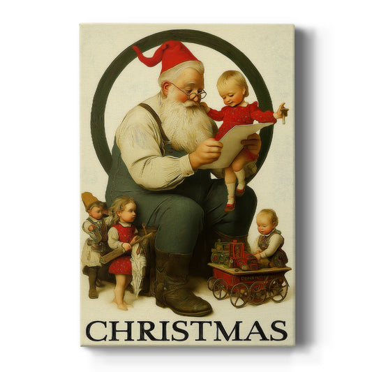 Warm Lantern Carols at Dawn - Canvas Art Print