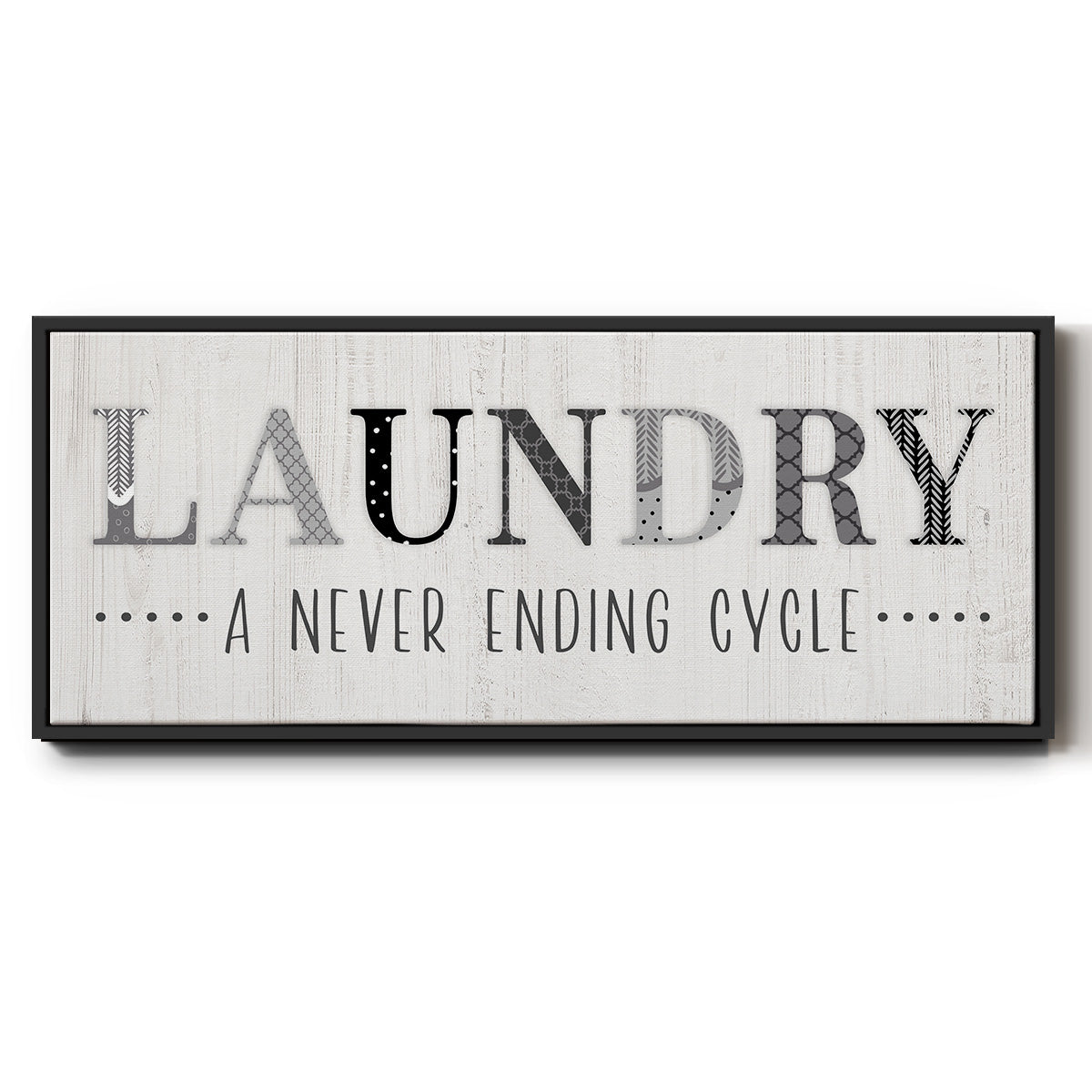 Never Ending - Floater Framed Canvas Print