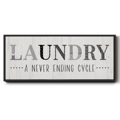Never Ending - Floater Framed Canvas Print