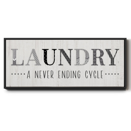 Never Ending - Floater Framed Canvas Print
