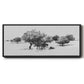 Treeline Sketch II - Floater Framed Canvas Print