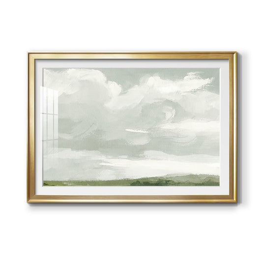 Gray Stone Sky III - Modern Framed Art Print