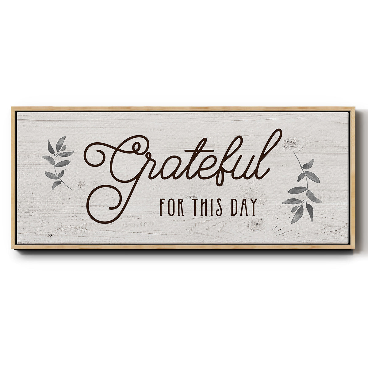 For this Day - Floater Framed Canvas Print