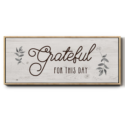 For this Day - Floater Framed Canvas Print