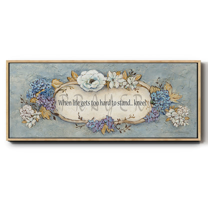 Prayer - Floater Framed Canvas Print