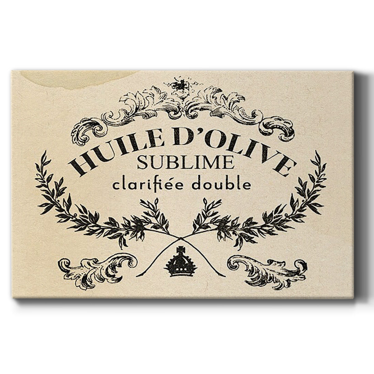 Antique French Label IV - Canvas Art Print