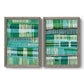 Teal Pattern I - Premium Framed Canvas 2 Piece Set - Ready to Hang