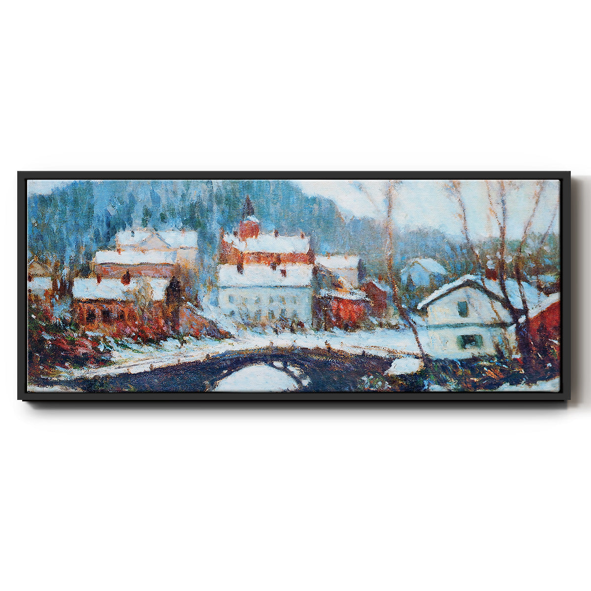 Sandviken, Norway 2, 1895 - Floater Framed Canvas Print