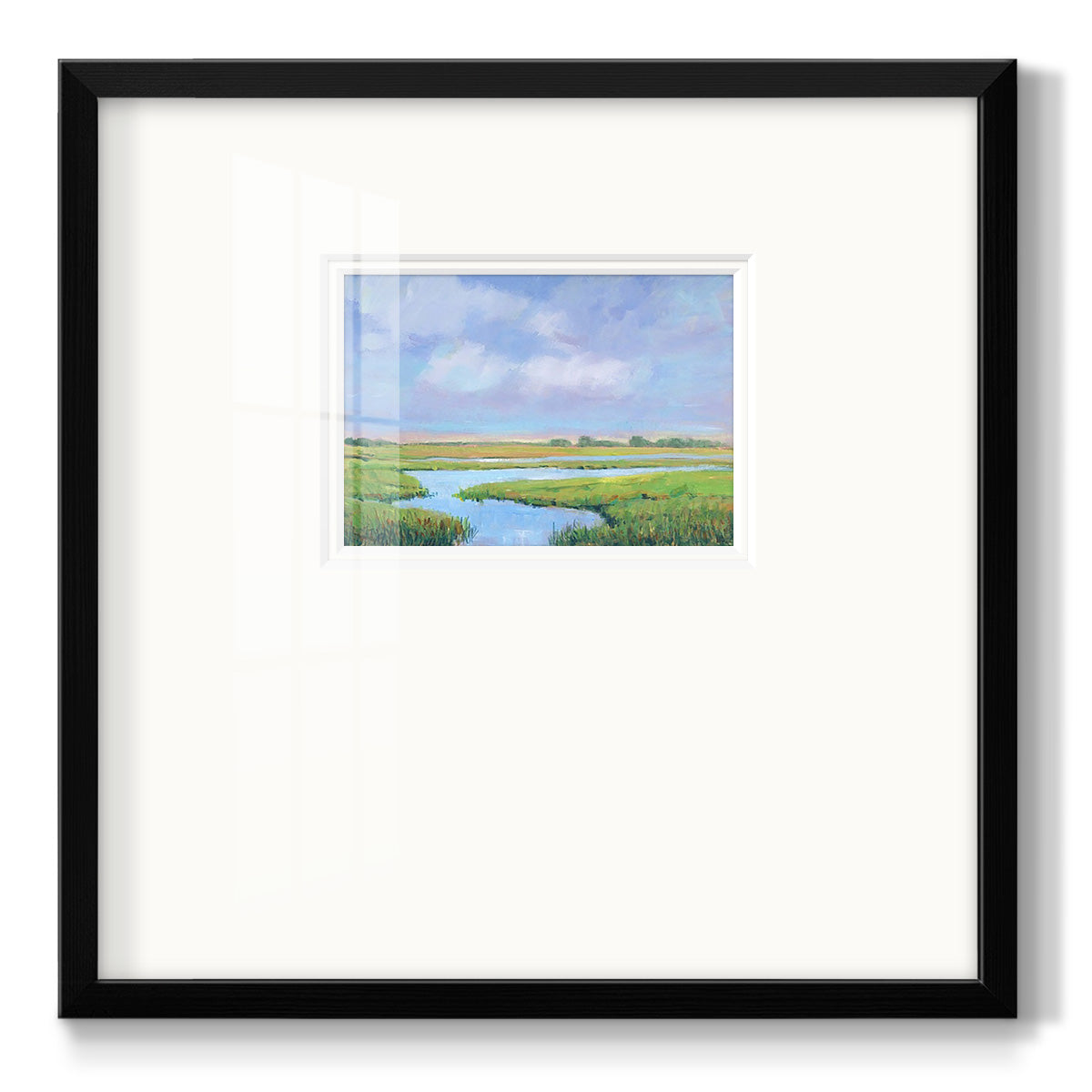 Summer Marsh II - Double Matboard Framed Print