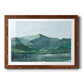 Green Grey Mountains I - Barnwood Framed Art Print