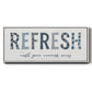 Refresh - Floater Framed Canvas Print