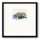 Silent Mountain V - Double Matboard Framed Print