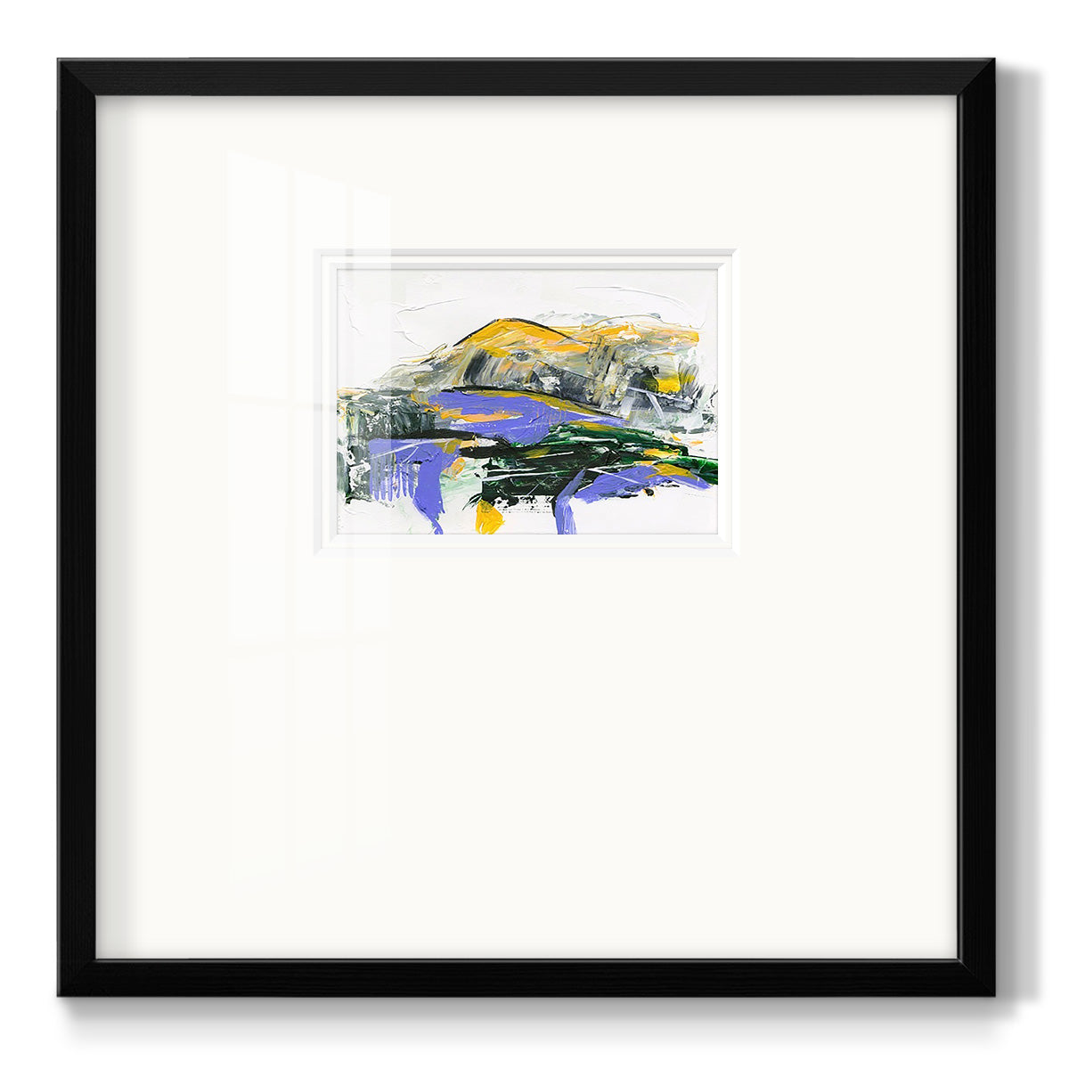Silent Mountain V - Double Matboard Framed Print