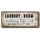 Laundry Room - Floater Framed Canvas Print