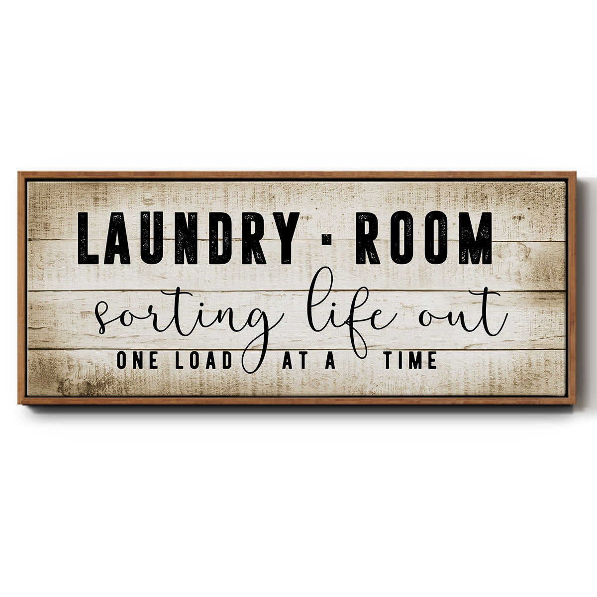 Laundry Room - Floater Framed Canvas Print