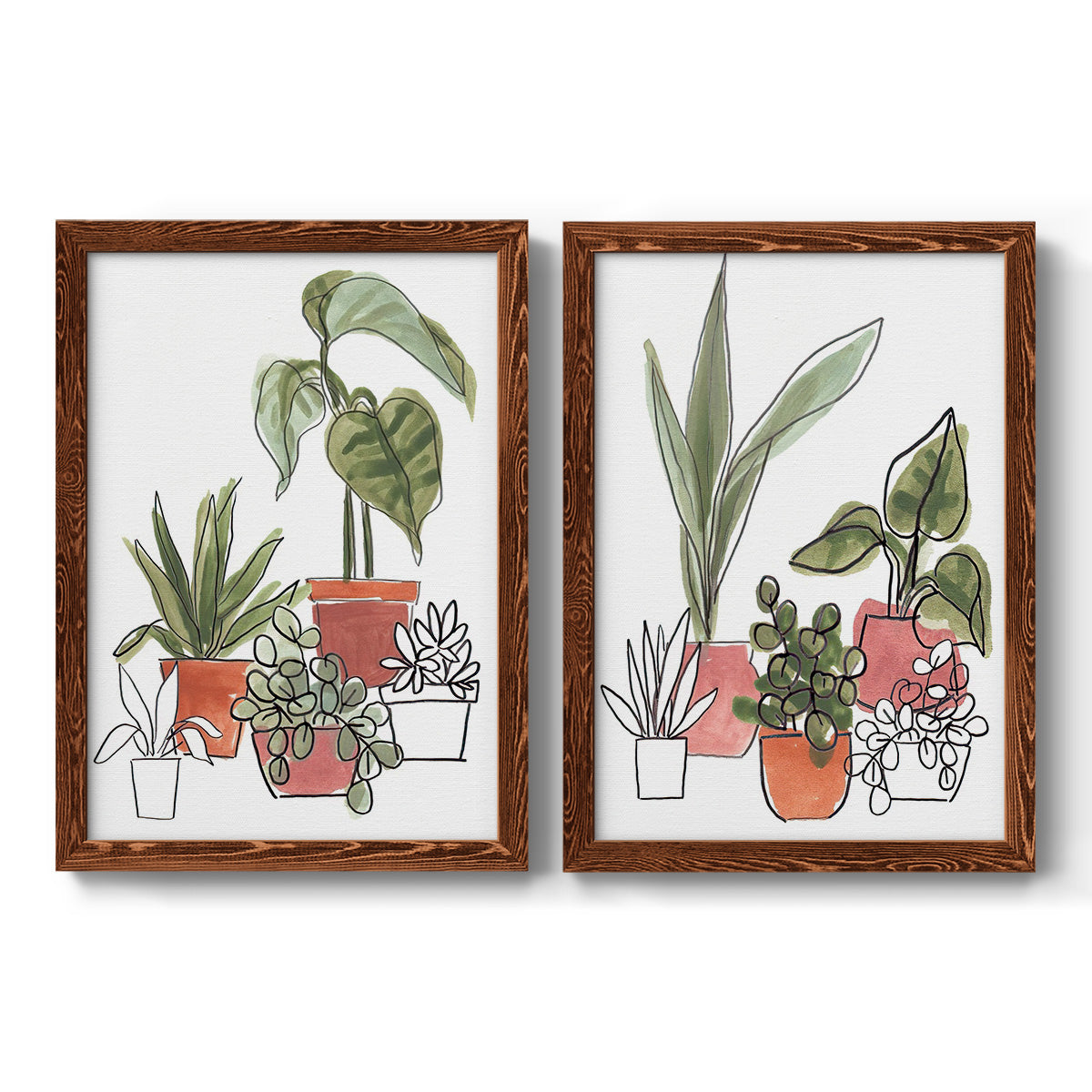 Home Grown I - Barnwood Framed Canvas Set