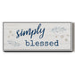Simply Blessed - Floater Framed Canvas Print