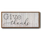 Give Thanks - Floater Framed Canvas Print