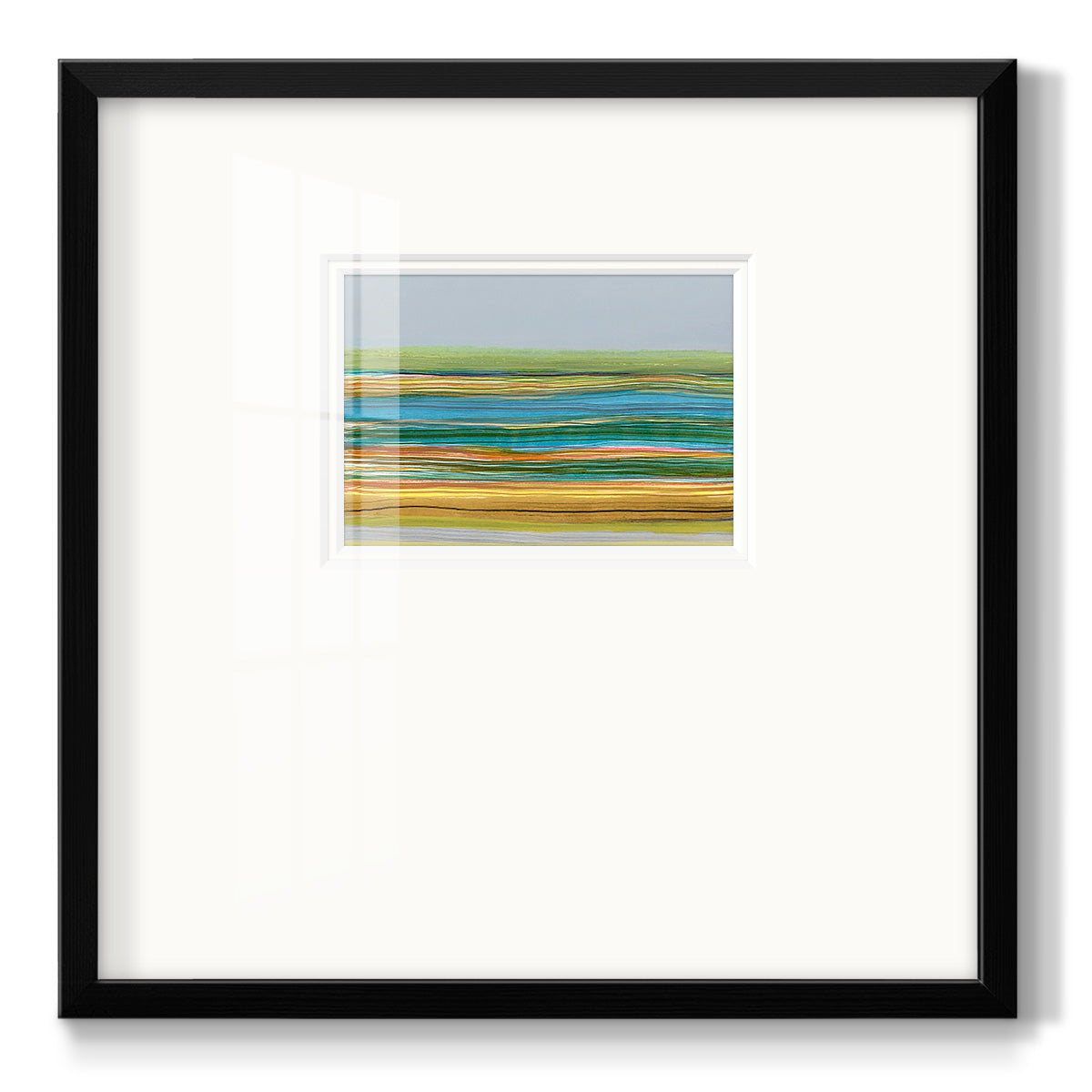 Parallel Striae II Premium Framed Print Double Matboard