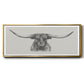 Longhorn Bull - Floater Framed Canvas Print