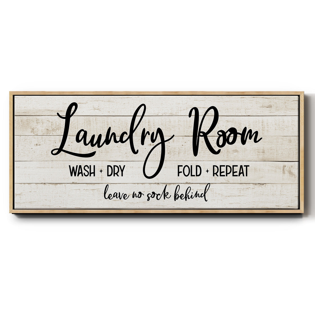 Leave No Sock Behind - Floater Framed Canvas Print