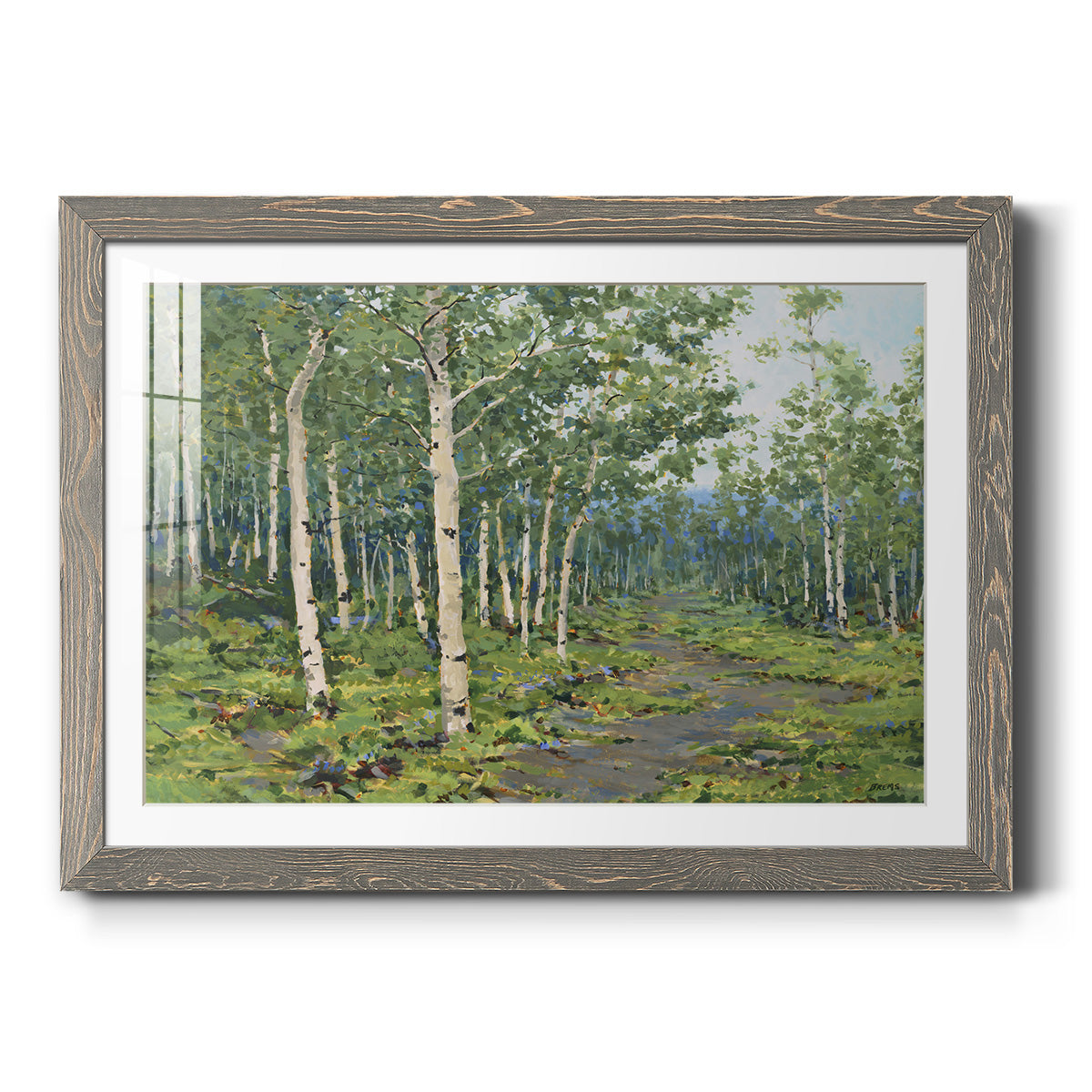 In the Forest - Barnwood Framed Art Print
