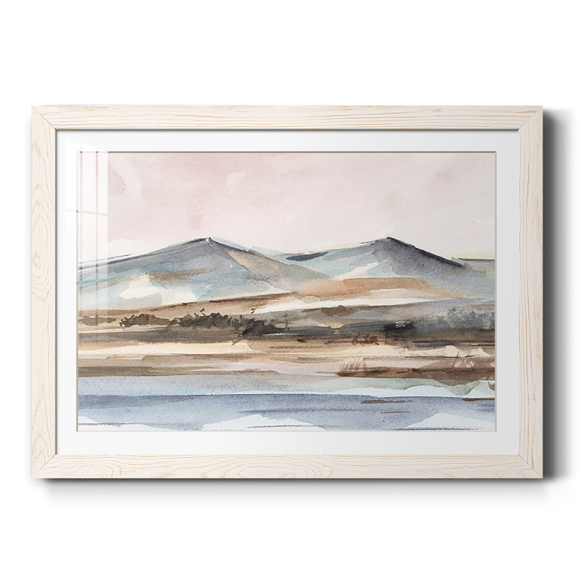 Autumn Mountain Valley II - Barnwood Framed Art Print