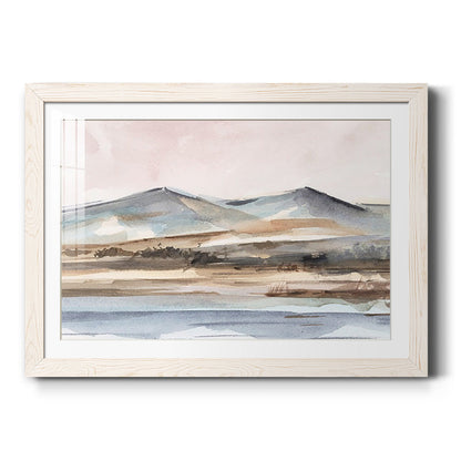 Autumn Mountain Valley II - Barnwood Framed Art Print