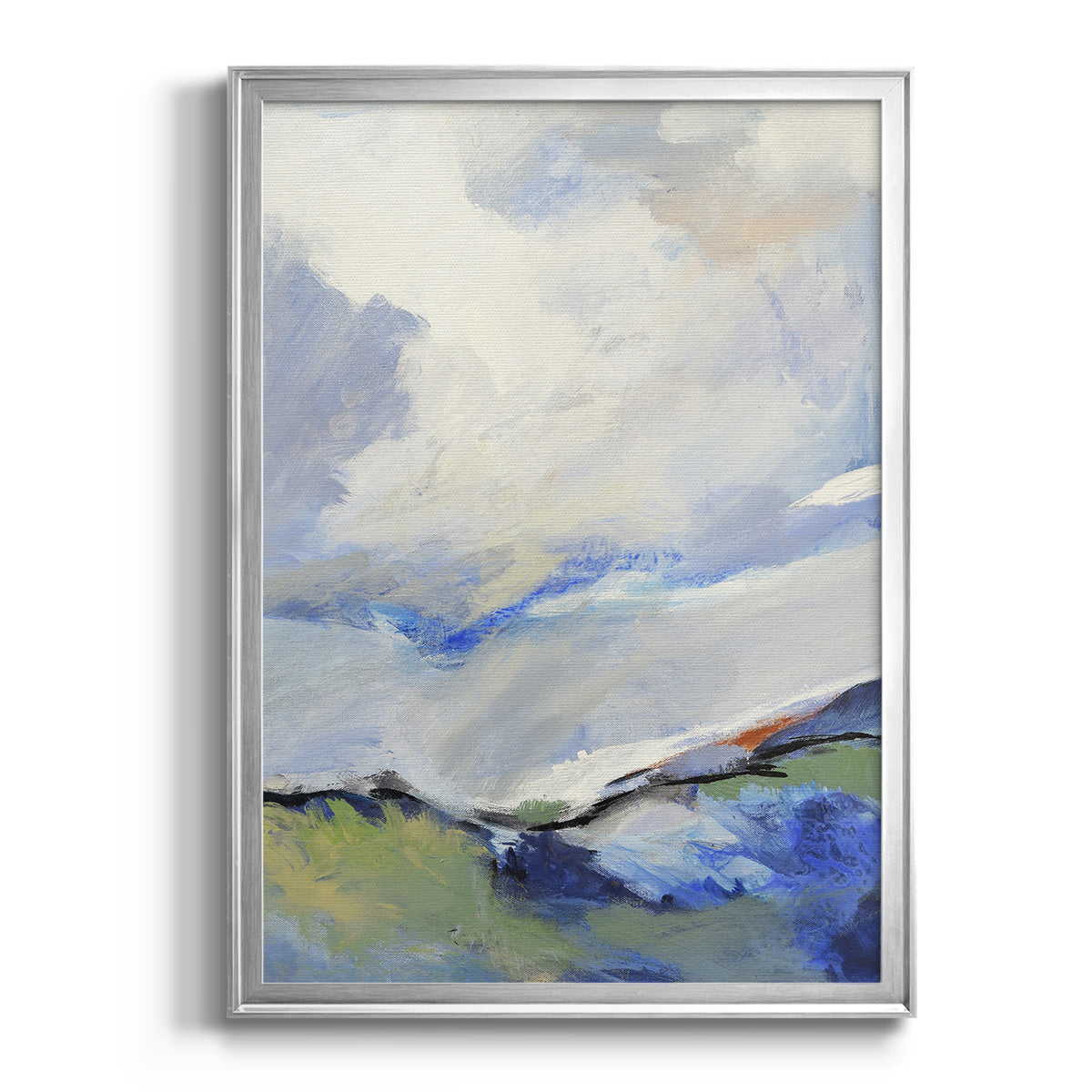 Around The Clouds III - Modern Framed Canvas Print