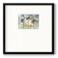 Palms in the Wind - Double Matboard Framed Print