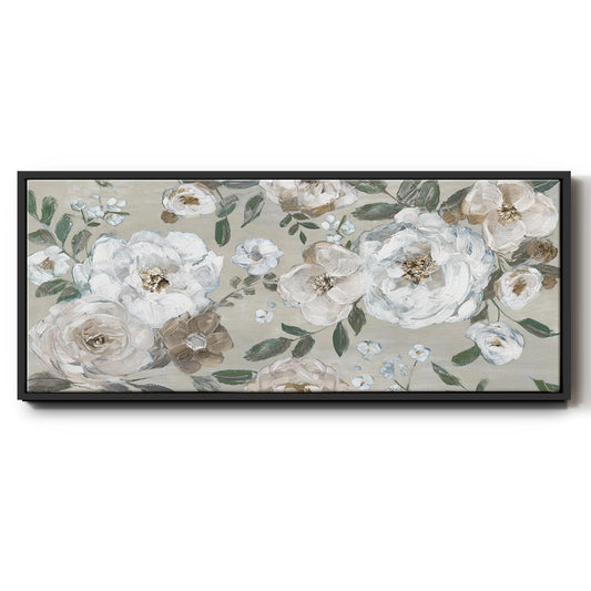 Rose Garden - Floater Framed Canvas Print