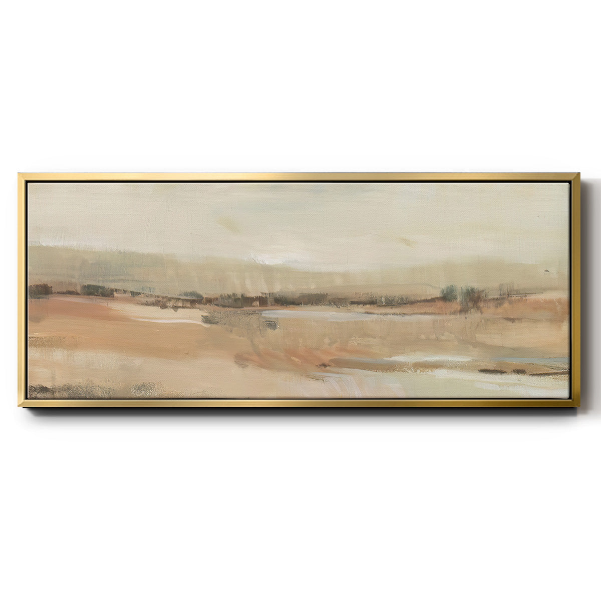Earth Tone Landscape I - Floater Framed Canvas Print