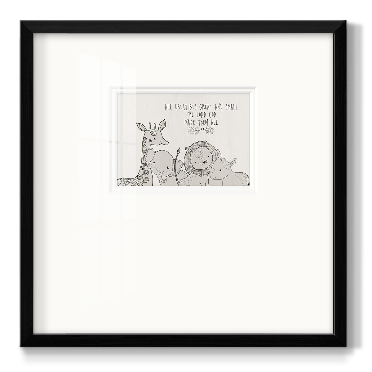 All Creatures - Double Matboard Framed Print