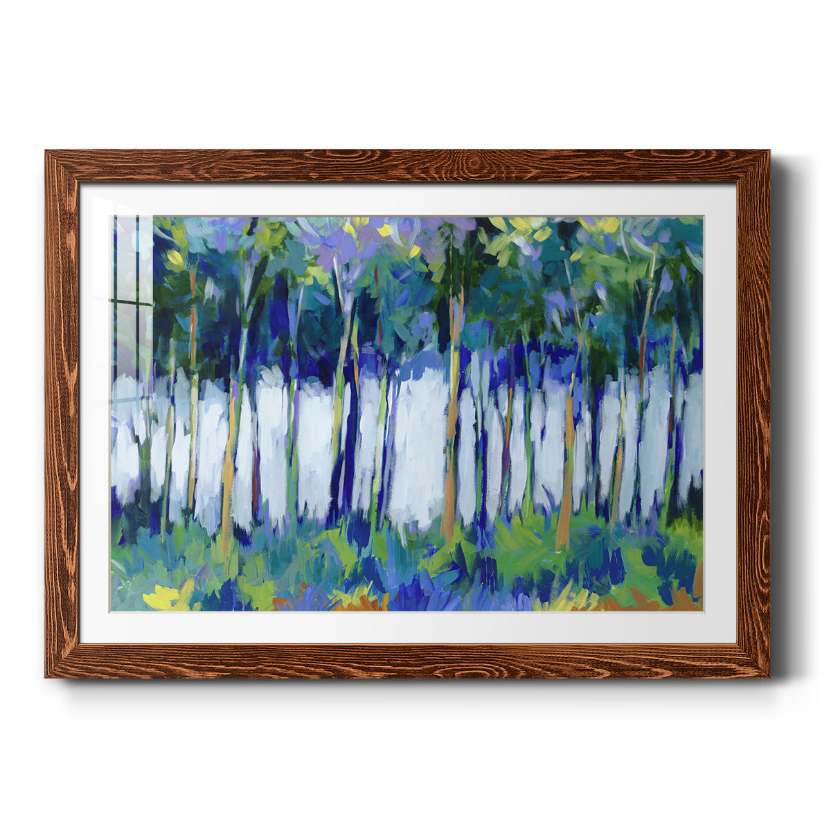 Light Through the Trees - Barnwood Framed Art Print