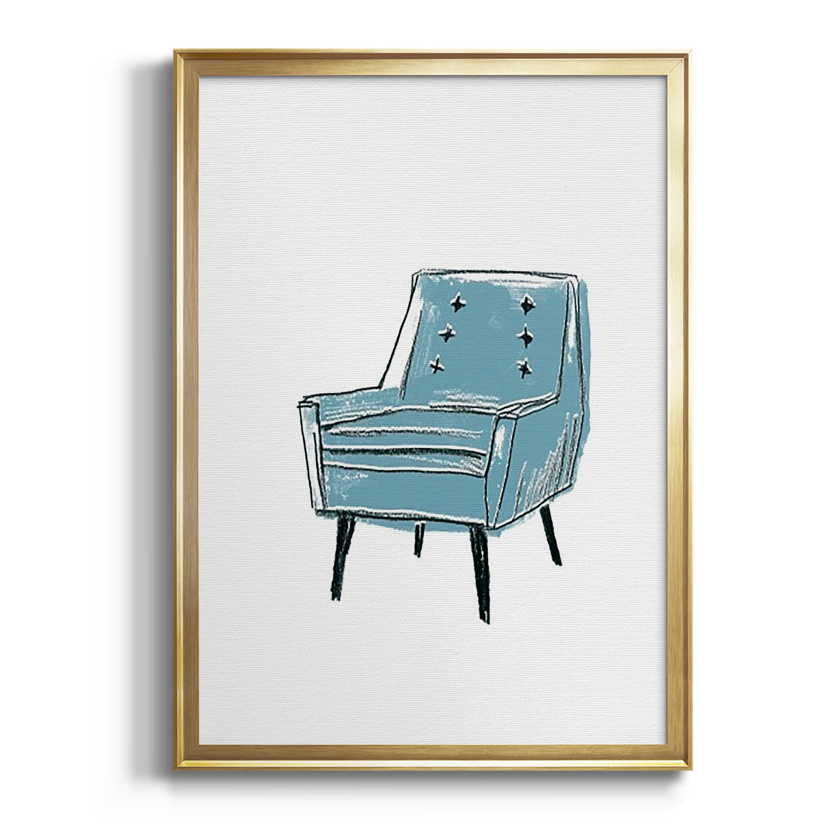 Take a Seat X - Modern Framed Canvas Print