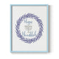 Hanukkah Wreath - Restickable Framed Art Print