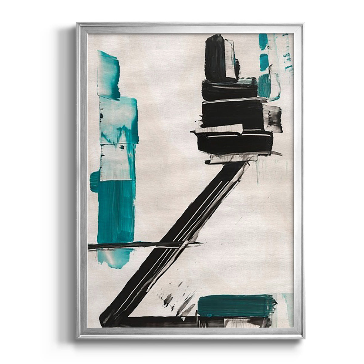 Geometry Notes IV - Modern Framed Canvas Print