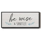 Be Wise & Sanitize - Floater Framed Canvas Print