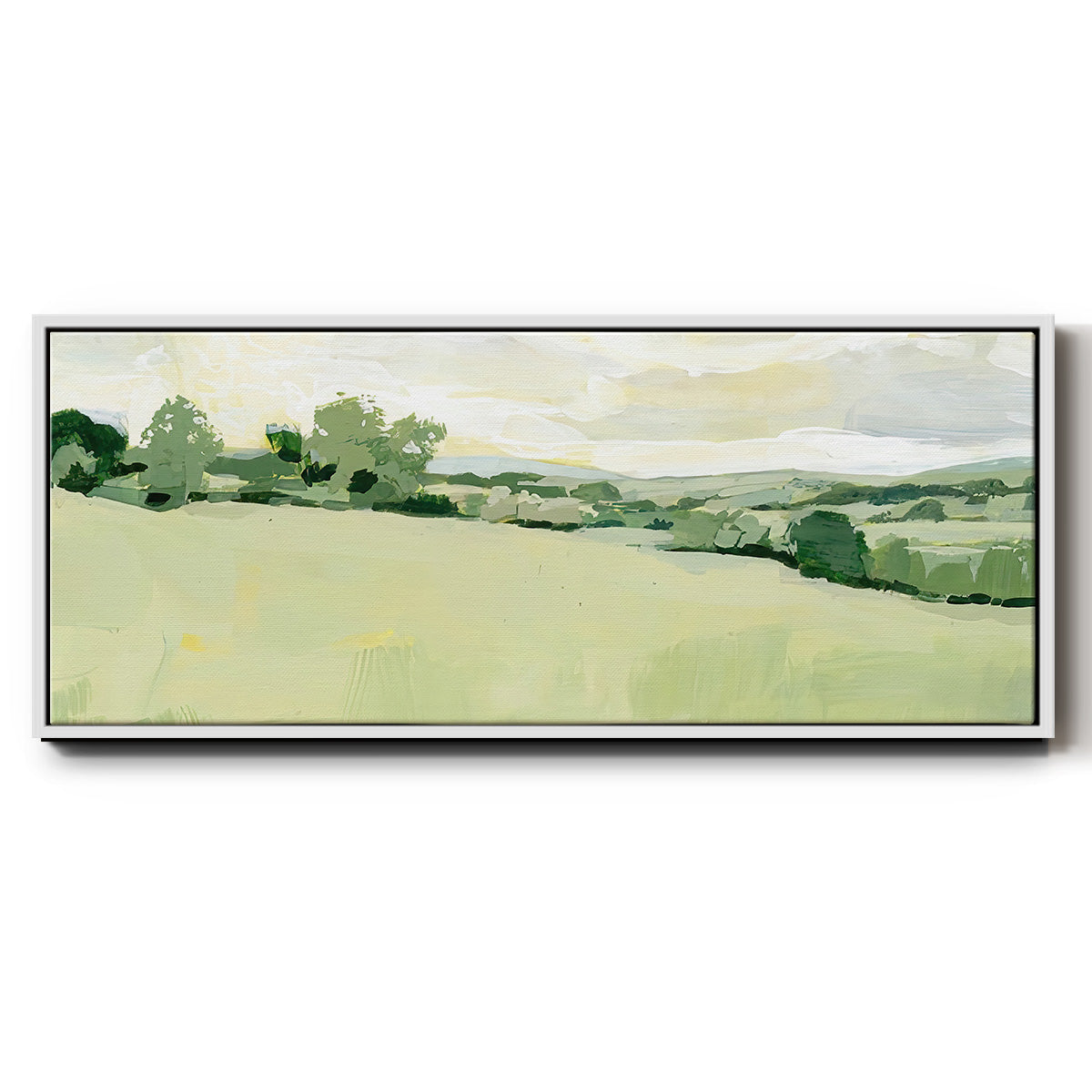 Pearly Pasture I - Floater Framed Canvas Print