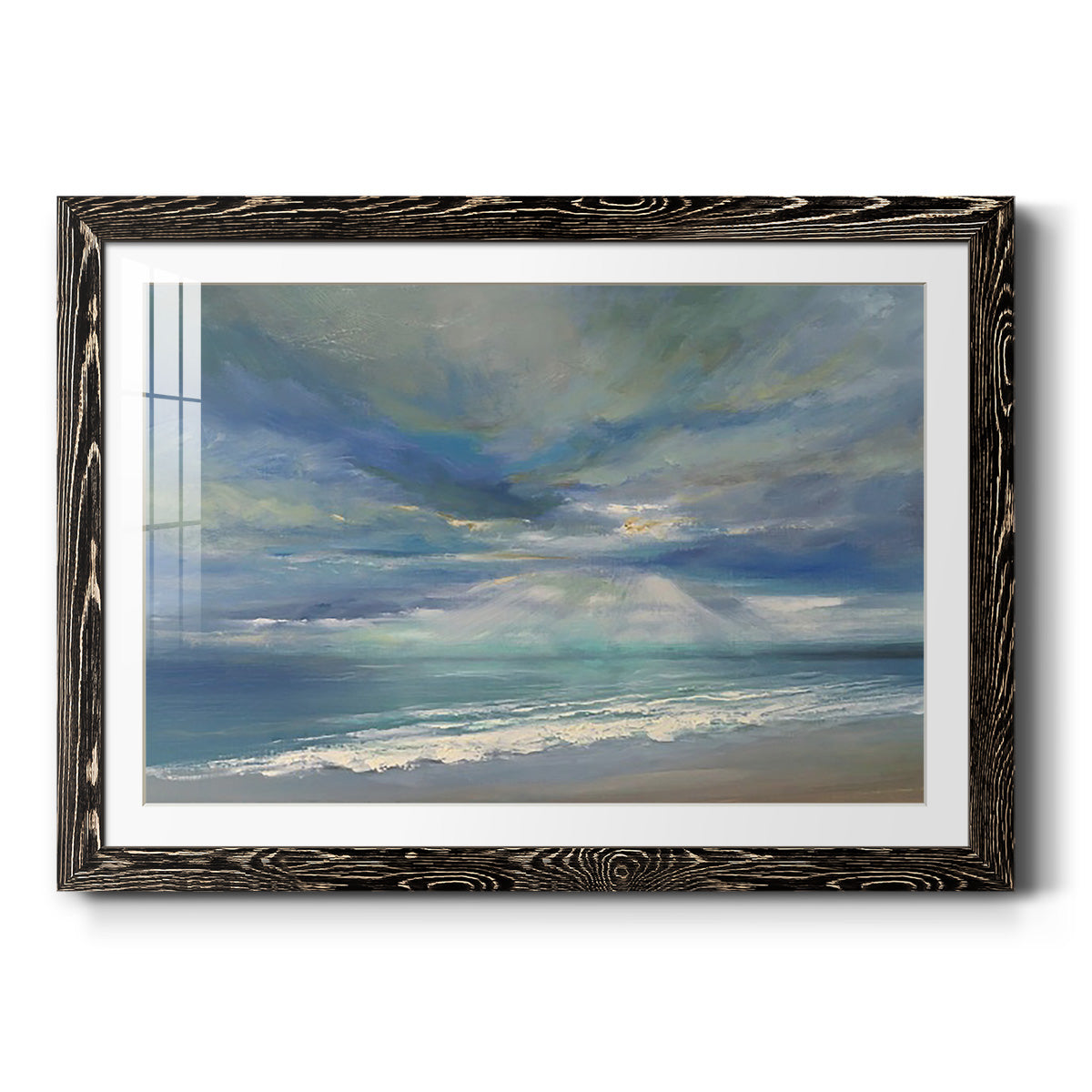 God Rays - Barnwood Framed Art Print