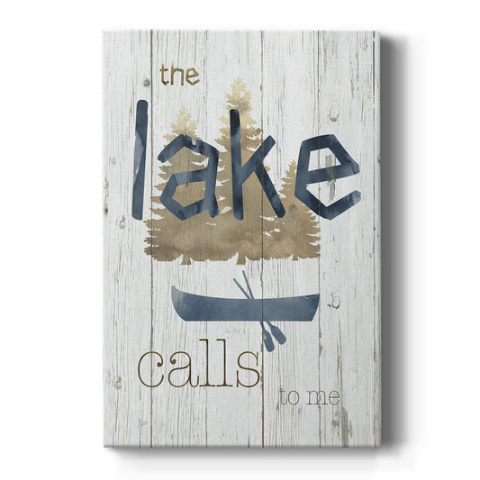 Lake Calls Me Premium Gallery Wrapped Canvas - Ready to Hang