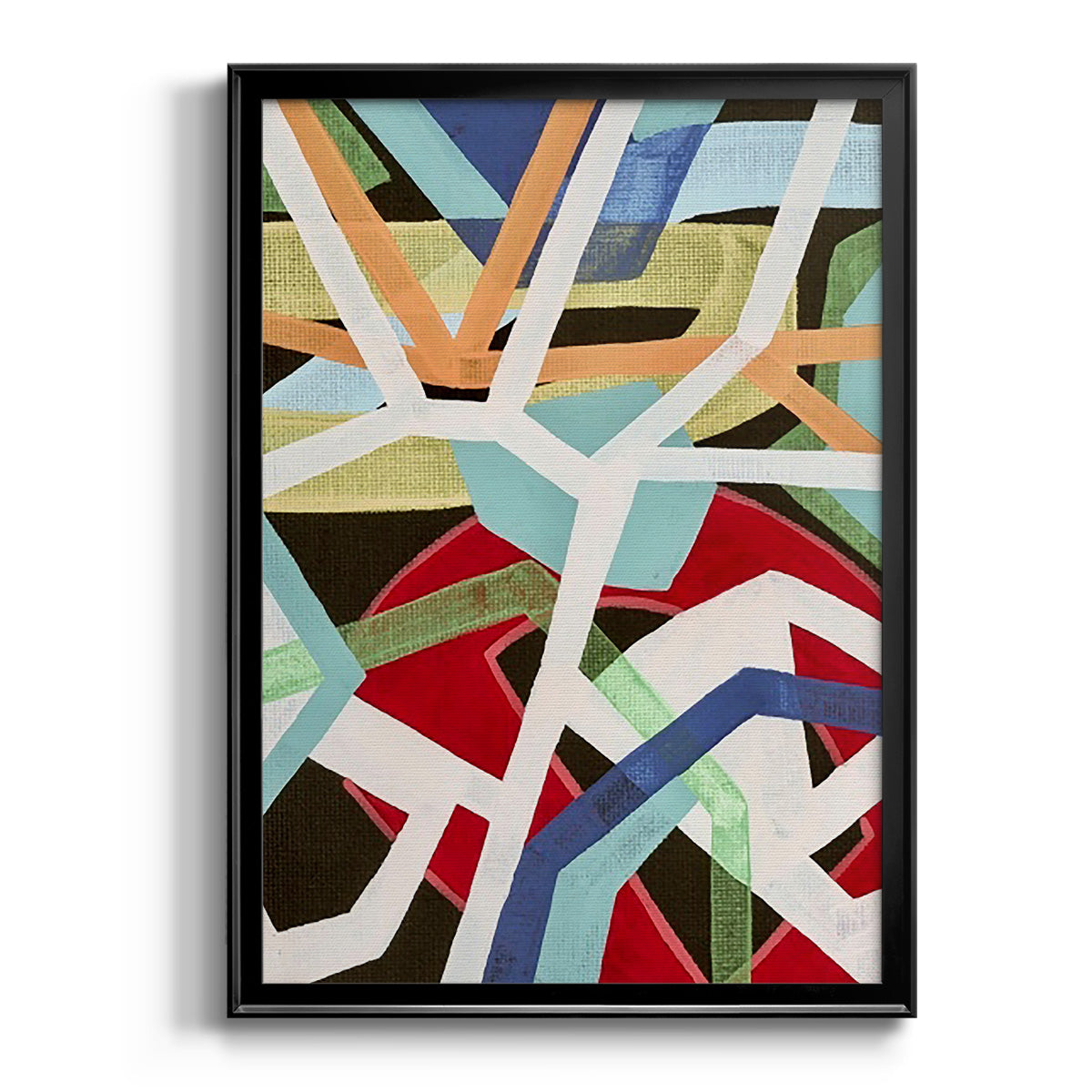 Magnetic Color II - Modern Framed Canvas Print