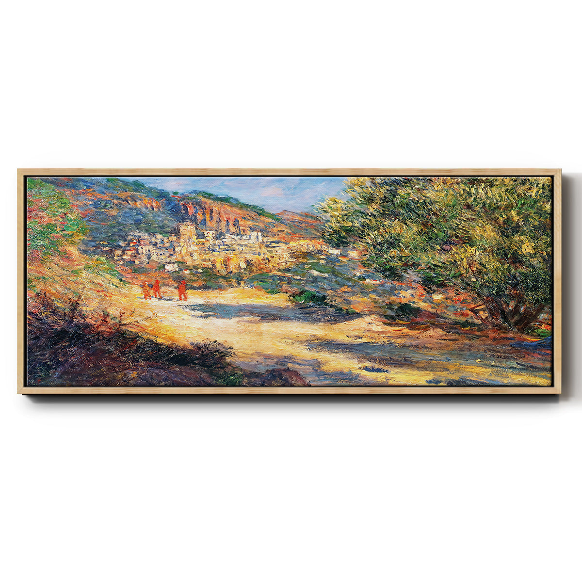 The Road to Monte Carlo, 1883 - Floater Framed Canvas Print