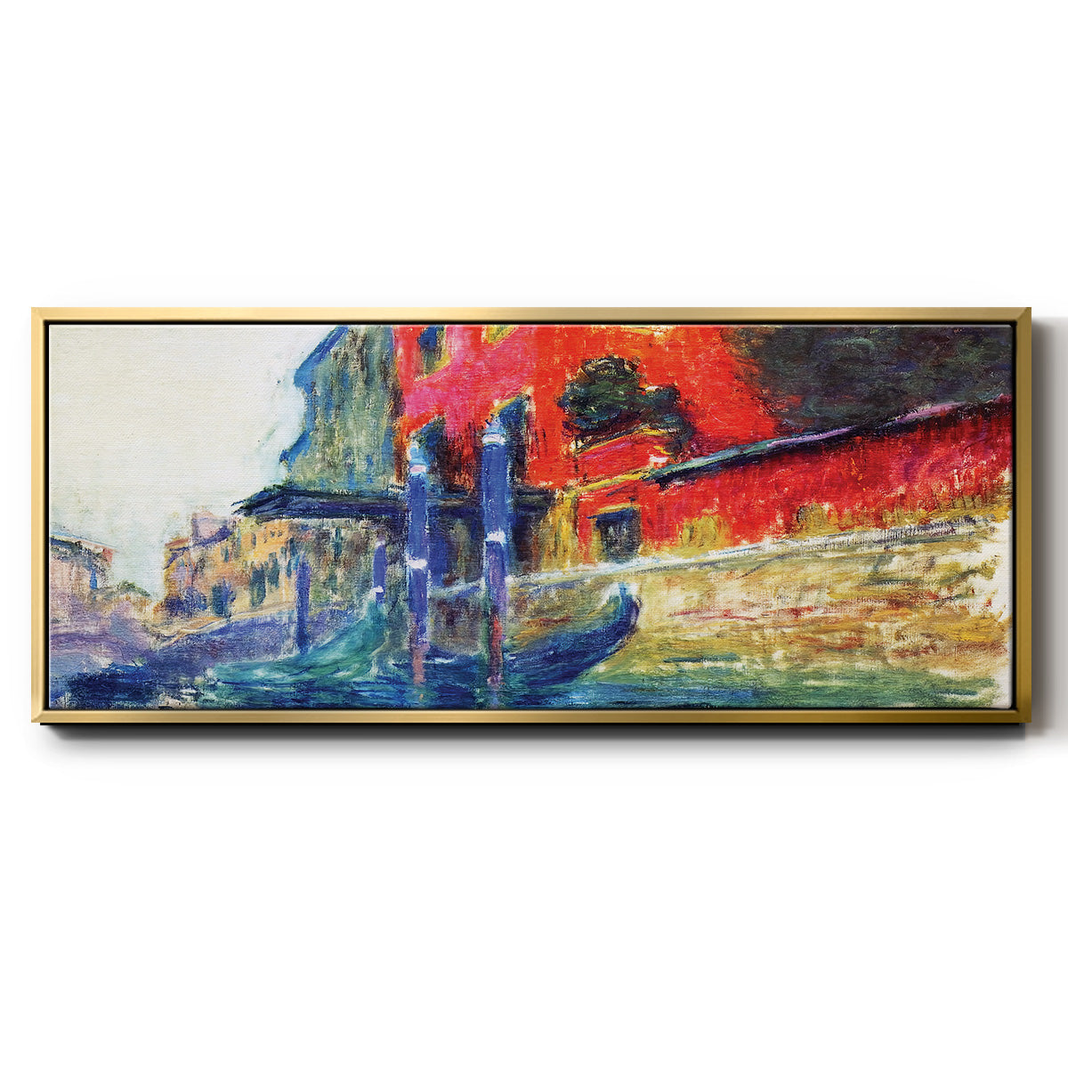 The Red House, 1908 - Floater Framed Canvas Print