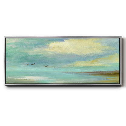 Drifting - Floater Framed Canvas Print