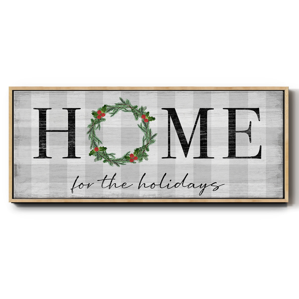 Home for the Holidays - Floater Framed Canvas Print