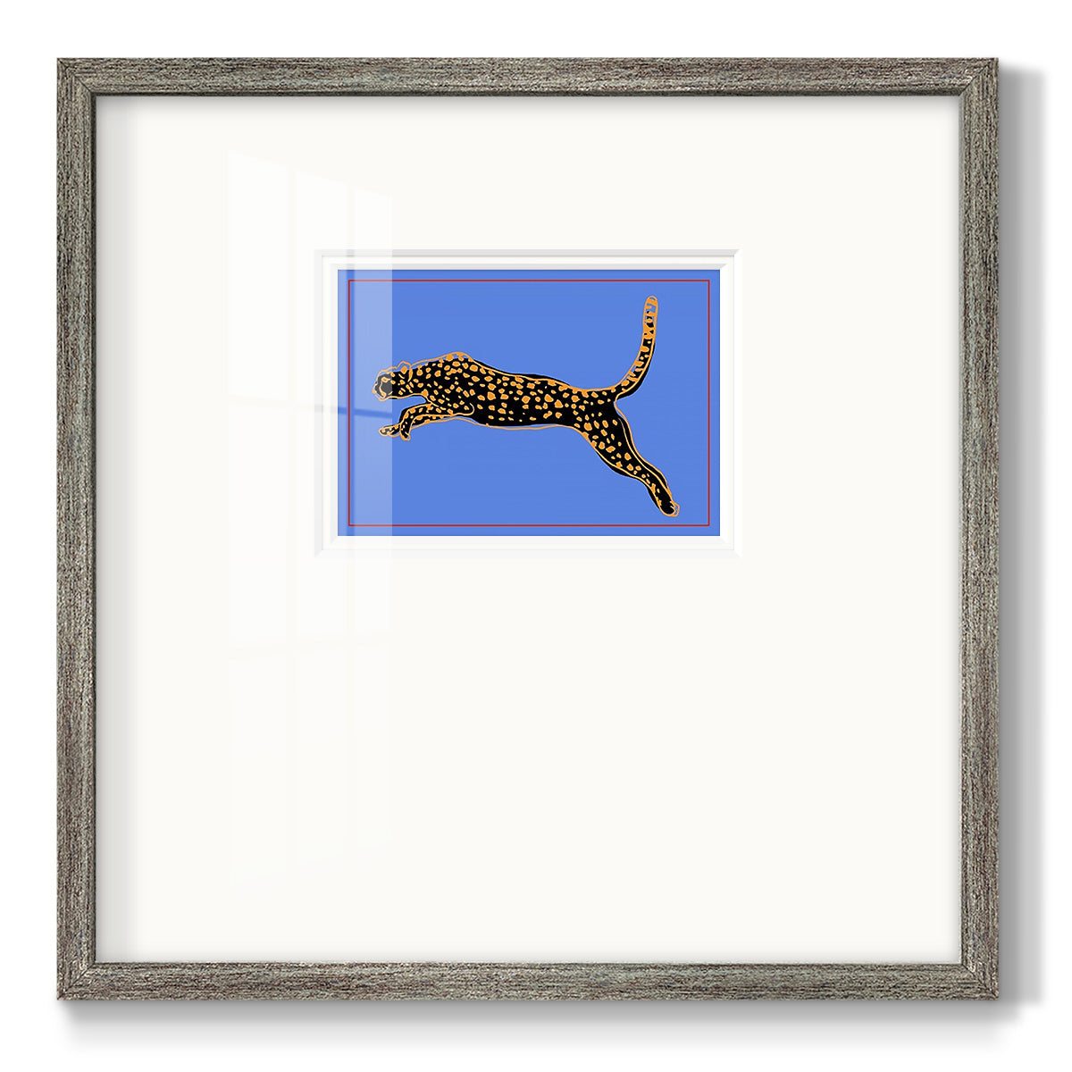 The Wild Leopard I - Double Matboard Framed Print