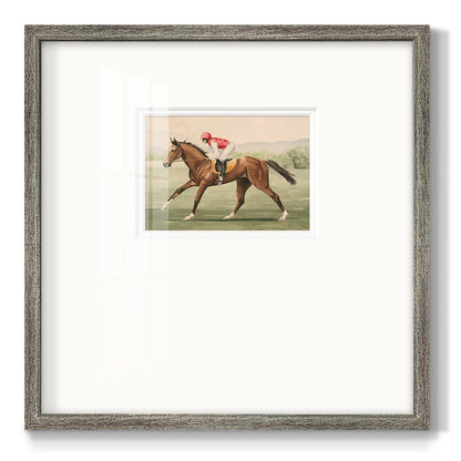 Vintage Equestrian I Premium Framed Print Double Matboard