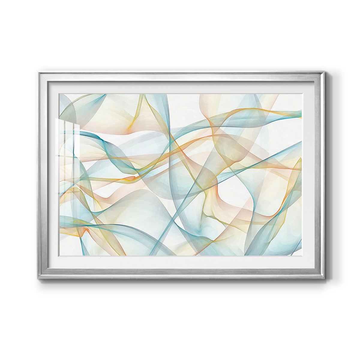 Curves and Waves VI - Modern Framed Art Print