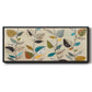 Dancing Leaves III - Floater Framed Canvas Print